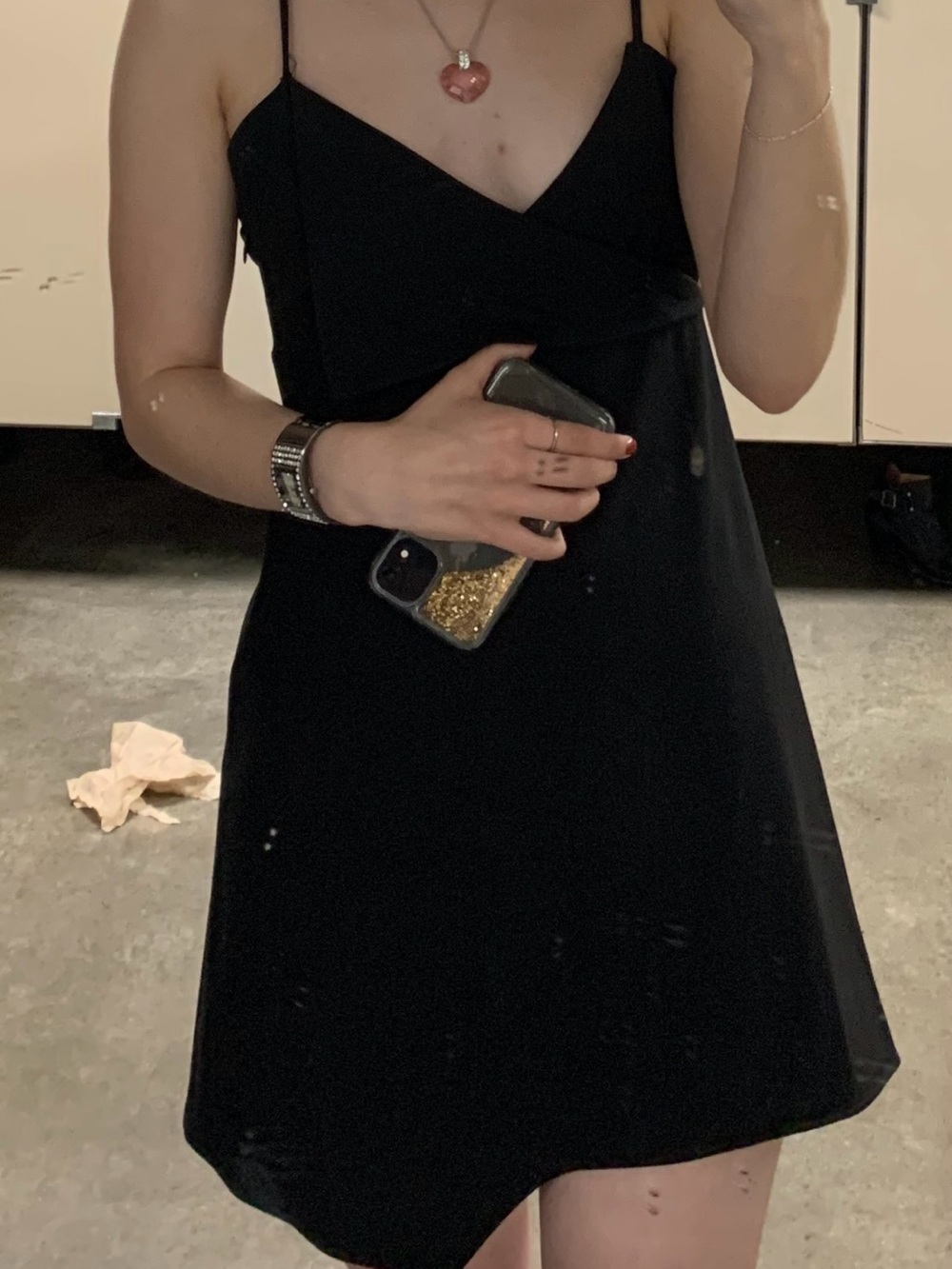 Women Zara black dress